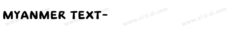myanmer text字体转换